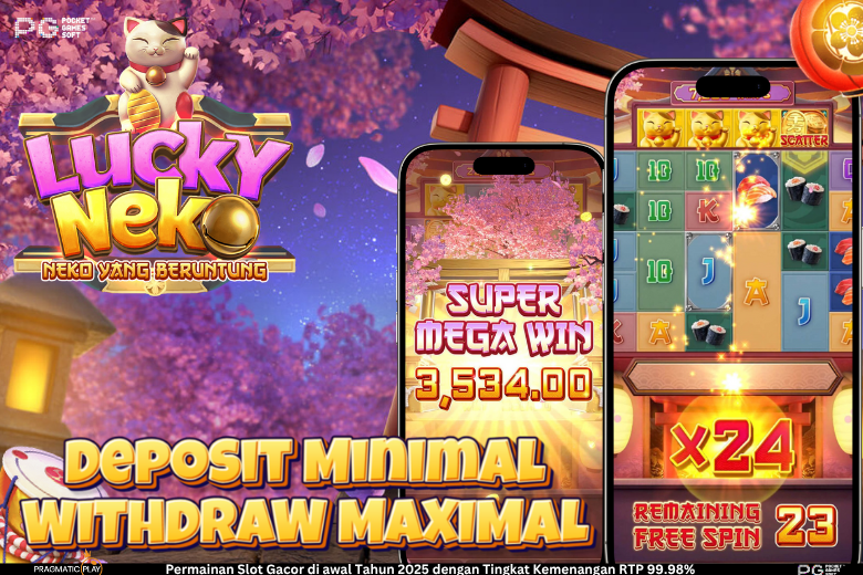 Lucky Neko Slot Online – Simbol Keberuntungan berupa Kucing